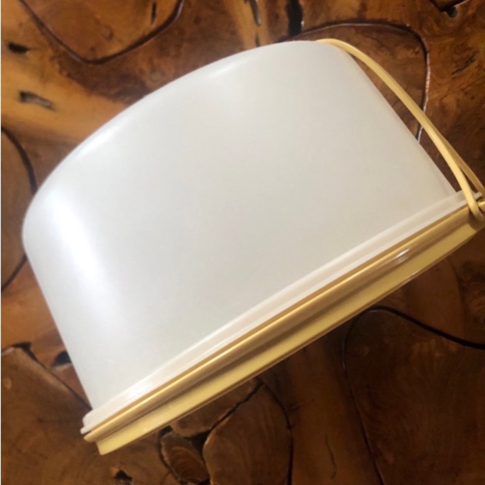 Tupperware Cake Holder Storage Transporter Harvest Gold 3 Pieces - Picture 6 of 8